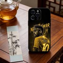 Futbolo žaidėjas Neymaras Telefono dėklas Silikoninis Minkštas For IPhone 17 16 15 14 13 12 11 X XR Plus Pro Max Plus iPhone15promax black