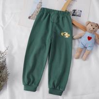 Kids Summer Cartoon Casual Pants Baby Unisex Jogger Pants Boys Girls Trousers 120 žalia