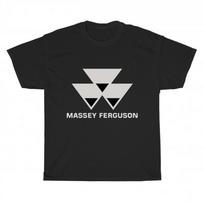 New Massey Ferguson Tractor Logo Unisex T-Shirt Funny Size S to 5XL L white