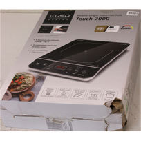 IŠPARDAVIMAS. Caso Touch 2000 Hob, Induction, Width 29 cm, 1 cooking zone, Touch control, Black | Caso Hob | Touch 2000 | Number of burners/cooking zones 1 | Touch | Induction | Black | PAŽEISTA PAKUOTĖ, SUBRĖŽTAS CORNER | 02008SO