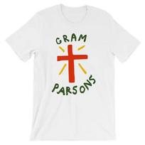 Gram Parsons From The Byrds White TShirt Short Sleeve All Sizes Td215 4XL red