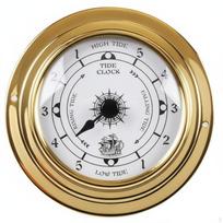 4 Pieces Atmospheric Pressure Meter Thermometer Hygrometer Clock Set Mechanical Movement beige