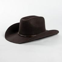 Autumn and winter fashion western cowboy hat casual rivet woolen hat belt outdoor big head circumference felt top hat XL（61cm） black