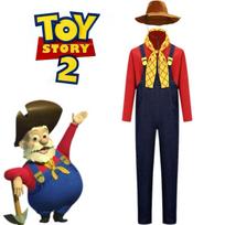 Toy Story Miner Pete Halloween Cosplay Costume Farmer Overalls Set Kids Adults Role Play Party Outfit XL mėlyna/raudona