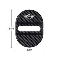 4 vnt. Automobilio logotipo stiliaus Durų užraktų apsauginiai dangteliai Modifikavimo priedai BMW Mini Cooper R50 R53 R55 R56 R60 R61 F54 F55 F56 black