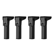 Replacement Folding Table Legs Set of 4 with Steel Square Tube and Mounting Plate for Furniture Support Repair 200mm