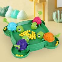 1 Set Children Gifts Hungry Turtle Board Games Turtle Snatching Bean Ball Table Game Kids Educational Toys Family Party Games blue