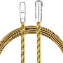 ABKP-Fish Tape 16.4Ft Heavy Duty Electrical Wire Puller Wire Snake For Running Wall Wire Cable, Pulley Head Spring, Through auksas