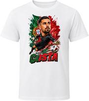 Diogo Costa Portugal Soccer Caricature 2026 World Cup T Shirt XL black