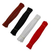 300/400/500PCS Pipe Cleaners for Art Craft Project 30cmx6mm Multicolor Plush Stems Pipe Cleaners for Decoration black