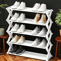 Shoe Storage System, Multi-Layer Shoe Rack, Suitable for Organizing Spacious Areas in Bedrooms, Living Rooms Dormitory and Home Shoe Rack 4-layer  juoda