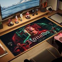 CR7 Color Mouse Pad Large Gaming Table Cushion Non-slip Laptop Tablet Big Mousepad XXL Mat Mini PC Playmat With Lock edge 30cmx60cm(11.8x23.6inch) brown