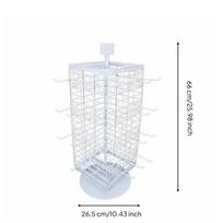 Rotating Display Stand Iron Shelf Cube Grid Wall Rack Counter balta