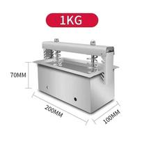 1KG Žalios Mėsos Presavimo Forma Nerūdijančio Plieno Dvigubo Slėgio Spyruoklė Šoninės Mėsos (Ham, Bacon) Gaminimo Įrankis Plieninė Pietų Mėsos Presavimo Mašina 4 1kg gray