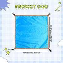 Waterproof Rainproof 33 x inch Tent Tarp Top Cover for Travel Camping Outdoor Backpacking mėlyna