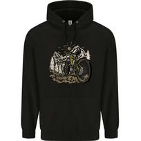 Mountain Bike Bicycle Cycling Cyclist MTB Childrens Hoodie S
