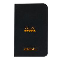 RHODIA Staplebound Notebook Mini Classic Dot Grid Black 2-Pack cf119155, 48 Pages Pocket Memo Pad black