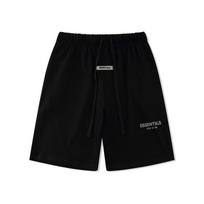 Mens Streetwear Cotton Shorts Loose Fit Casual Short Pants Teens XL juoda