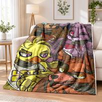 Five Nights at Freddy’s Flannel Throw Blanket Soft Warm Cozy For Sofa Bed Indoor Home Bedroom Use 150cmx180cm