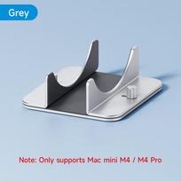 Hagibis Vertical Stand for Mac Mini M4/M4 Pro Aluminum Alloy Laptop Desktop Stand Anti-Slip Adjustable Holder For New Mac mini sidabras
