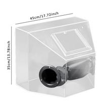 Dust Box Clear Enclosed Table Polisher for Metal Cutting Coloring Work 35cmx45cm