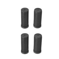 2Pair Soft Shock Absorption Handlebar Cover Nonslip Rubber Bike Handle Grips for Enhanced Cycling Control Enduring Short 7.5cm gray