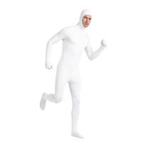 Vienas gabalas Vaikas Suaugęs Zentai Nematomumo apsiaustas Kūną aptempiantis vienas gabalas Pilnas kūno kostiumas Nuotraukų profesionalai S balta