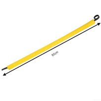 Virvės Apsauga Virvių Apsauga Safty 1vnt Anti-nusidėvėjimo Laipiojimo lauke PVC Clip tinklelis 95cm geltona