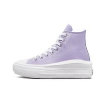 Converse Chuck Taylor All Star Move Platform High GS Gel Patch Kids Sneakers Purple Moonstone-Violet Royal-Pulse A02493C 35.5 gray