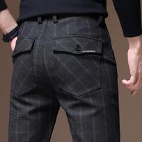 Laisvalaikio vyriškos kelnės Pavasaris Vasara Naujos Medvilninės Lininės Kelnės Kombinezonai Verslo Slim Fit Tiesios Kelnės Kasdien tinka Vyriškos kelnės 32 gray