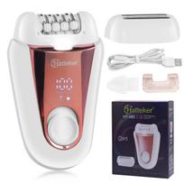 HATTEKER Epilator Hair Removal DeviceElectric Epilator for Women Arm Leg Armpit Bikini Shaver Trimmer Hair Removal brown