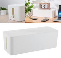 Laidų slėpimo ir organizavimo dėžutė (40 x 15.5 x 13.5 cm), balta