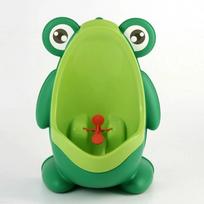 Cute Frog Potty Training Urinal Boy With Fun Aiming Target, Toilet Urinal Trainer, Children Stand Vertical Pee Infant Toddler žalia