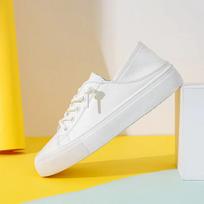 Genuine Leather White Women Casual Shoes Ugly Cute Square Head Soft Bottom Ladies Flat Shoes Square Toe Design 35 white