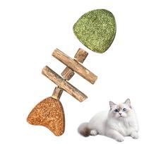 Pet Toys Fish Simulated Fish Cats Bored Catnip Cuddle Stick Cat Teeth Cleaning Toy Cat Chew Toys Interactive Kitten Tool beige