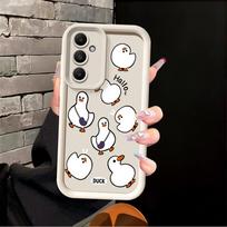 Phone Cover Case for Samsung Galaxy A16 A71 A72 A12 A13 A56 A53 A54 A23 A34 A51 A73 A35 A36 A26 A32 A15 Stylish Cartoon Duck Galaxy A12 white