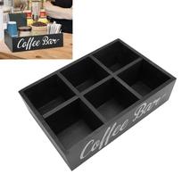 11.7x8x3.2in Size Coffee Bar Organizer Black/White Coffee Pods Holder  Countertop Use juoda