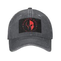 Spartan Race  Denim Cap Casual Baseball Caps Adjustable Hat Summer Unisex Baseball Hats One Size black