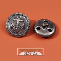 Antikinio bronzos metaliniai sagai vintažiniams vilnoniams paltams ir džinsams No. 22 [23MM]