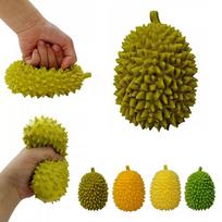 Soft Durian Anti-Stress Ball, Squeeze Toy, Flexible Fruit, Stress Relief, Squeeze Ball, Anti-Stress Toy for Adults Children brown