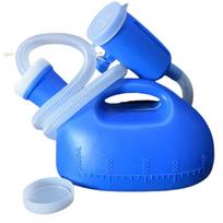 Men's Urinal with Hand-held Portable Urine Cup 2000 Ml Large Capacity Male Urinals for Elderly Hospital Beds Wheelchair mėlyna