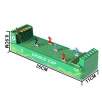 Football Soccer Pinball Playing Game Mini Desk Board Game Table Competitive Game Toy Party Playset for Kids Parent Interaction green