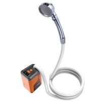 Nešiojamas kempingo dušas lauko elektrinis dušo siurblys Įkraunamas baterijomis varomas dušas, atsparus vandeniui 3 Sprays Modes oranžinė