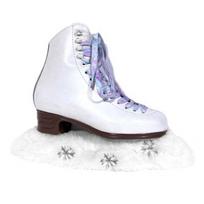 Pliušinis dėklas Ledo pačiūžų apdangalai Hokinio pačiūžų Flaneliniai pačiūžų apsaugai Figūrinės pačiūžos Silver snowflakes