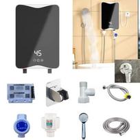 Intelligent Instant Electric Water Heater Constant Temperature Water Heater  Bathroom EU gray