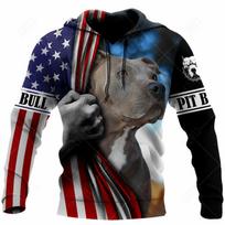 Šuns Pitbulio Hoodies Vyriškas Hoodie 3D Spausdinimas Unisex Suaugusiųjų Viršutiniai Drabužiai Rudeninis Ilgomis Rankovėmis Gatvės Stiliaus Su Gobtuvu Vyrams Drabužiai M gray