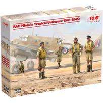 ICM 1/48 RAF Pilots in Tropical Uniform 1941-1945 Scale Model Kit 48080 beige