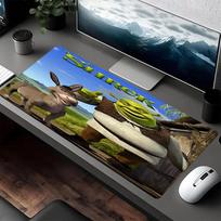 Shrek Theme Mouse Pad, Non Slip Rubber Base, Multifunctional Office & Home Decor, Perfect for Workspace Personalization. 30cmx60cm