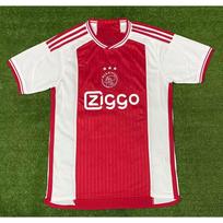 Ajax 2023-2024 Graffiti Edition Soccer Jersey Mens Oversized Short Sleeve Football Shirt Training Matches Medium red