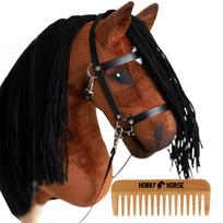 Hobby Horse A4 Stick Horse Stick Horse Head with Mane Brown + Comb [-Hobbyhorse405]